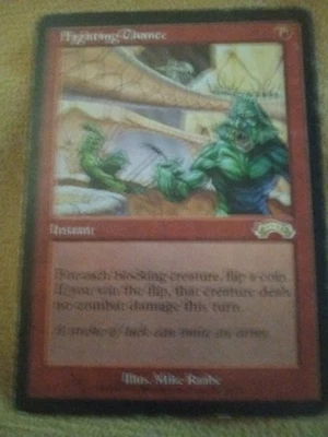 Fighting Chance Exodus Regular Magic The Gathering Card  - Image 1 of 2