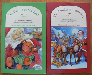 2 Stocking Stuffer Pop-Up Books ~ SANTA'S SECRET LIST, THE REINDEER'S CHRISTMAS - Imagen 1 de 4