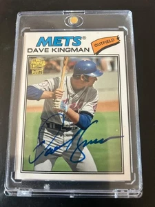 2012 TOPPS ARCHIVES FAN FAVORITES DAVE KINGMAN SIGNED AUTO #FFA-DK NEW YORK METS - Picture 1 of 2