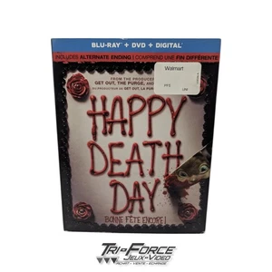 Happy Death Day (Blu-ray/DVD, 2017, 2-Disc Set) Movie Bilingual , Tested ! - Picture 1 of 3