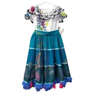 Disney Mirabel Encanto Costume Dress Size 5/6 Girls Dress - Picture 1 of 2
