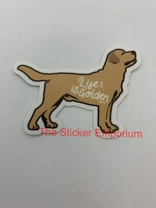 Golden Retriever Dog Sticker ~ Water Bottle ~ Laptop ~ Tumbler ~ Vinyl Car Decal - Picture 1 of 1