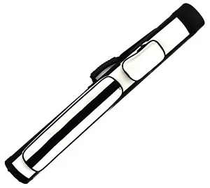 Billard Queue Cue Kö Köcher Queuetasche GRAND 2/2 weiß-schwarz Pool 87 cm - Bild 1 von 6