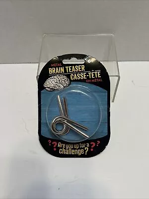NEW SEALED IQ Test Mind Game Toys Brain Teaser Metal Wire Puzzle Magic Trick Toy - Image 1 of 4