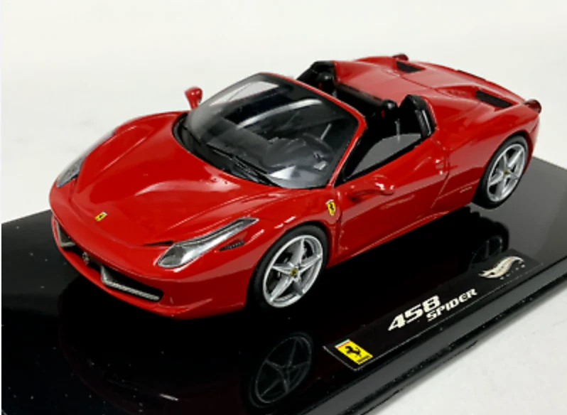 1/43 FERRARI 458 SPIDER 2012 HOT WHEELS W1182 - Immagine 1 di 1