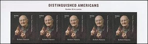 US 5191 Distinguished Americans Robert Panara two ounce header strip 5 MNH 2017 - Picture 1 of 1
