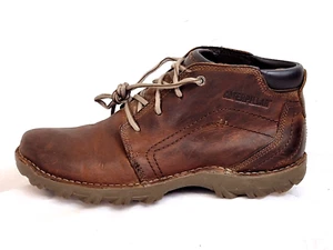 Caterpillar CAT Hombres Confort Botines Cuero Marrón UK 9 EU 43 - Imagen 1 de 9