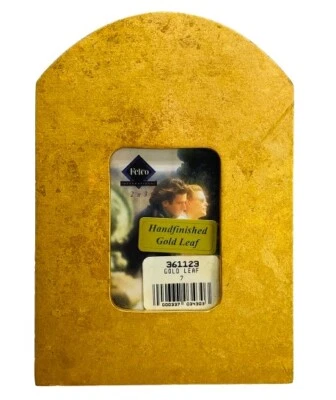 Marco de fotos de hoja dorada para decoración del hogar Fetco 2x3 acabado a mano moderno Hollywood Foto 1 de 4