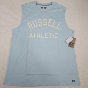 Russell Athletic Workout Sport Training Light Blue Tank Top Men's Size XL - Picture 1 of 11