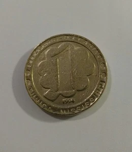 Vintage 1994 Fitzgeralds Casino Tunica Mississippi $1 Token One Dollar Coin - Picture 1 of 1