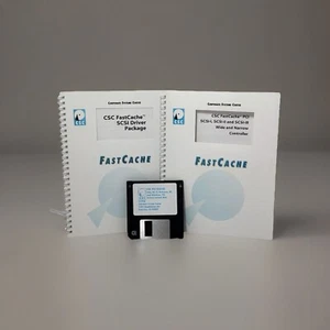 Rare - CSC FastCache SCSI + PCI Controller Manuals + Drivers Install Disk 1996 - Picture 1 of 3