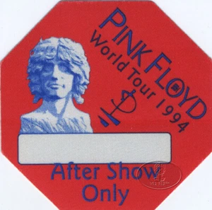 PINK FLOYD 1994 BACKSTAGE PASS ASO red - Picture 1 of 1