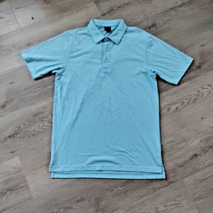 Dunning Golf Poloshirt M Blau Stretch Kurzarm Polyester Elasthan Freizeit - Bild 1 von 9