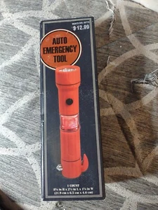 5-in-1 Car Emergency Tool , Window Hammer, Belt Cutter, Flashlight, orange - Picture 1 of 4