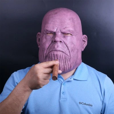 Mask Thanos Mask Cosplay Superhero Thanos Mask Latex Props - Image 1 of 4