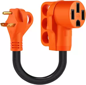 30 Amp to 50 Amp RV Adapter Cord,Nema TT-30P to NEMA 14-50R Electrical Power Ada - Picture 1 of 12