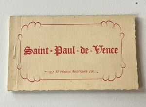 Vintage Postcard Booklet (qty 10) - Saint-Paul-de-Vence, France - Picture 1 of 9