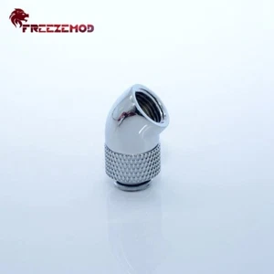 4 Pcs FreezeMod Angle 45 Degree G1/4" Rotary Extender Fitting Male to Female SL - Afbeelding 1 van 4