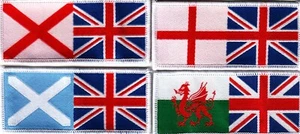 Boy Scout Badges combined UNION Flags x 4 - Picture 1 of 1