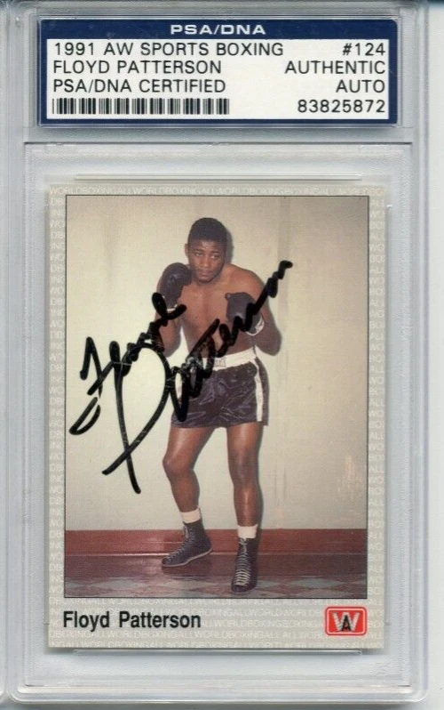 1991 -Floyd Patterson- PSA AW Sports Signed/Autograph/Auto Boxing Card #124 - Image 1 of 1