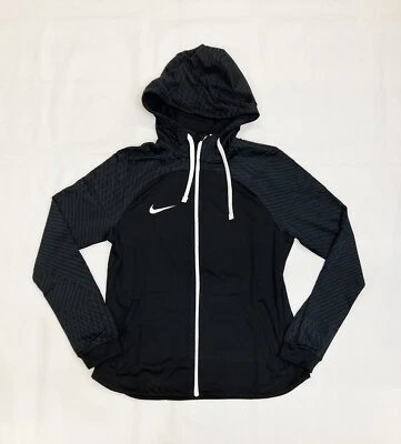 Nike Dri-FIT вязаный удар 23 с капюшоном FZ футбол трек куртка женщин M черный DR2573 - Изображение 1 из 2