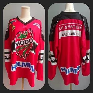 Vintage New With Tag Modo Ice Hockey Size 7 Jersey Shirt Officiell Souvenir - Picture 1 of 14