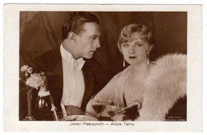 CARTOLINA JWAN PETROVICH ALICE TERRY ATTRICE RPPC ANNI 20 - Foto 1 di 2