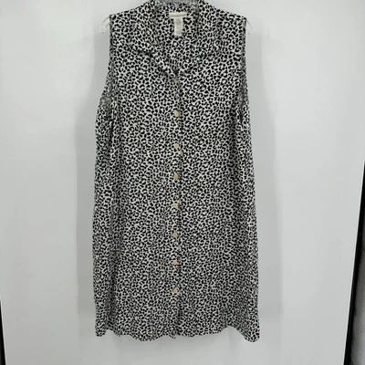 Женское платье Jones New York размер 16 леопард лен классическое минималистское офисное основное - Изображение 1 из 4