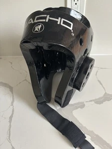 Macho Black Martial Arts Helmet Sparring Protective Headgear - Picture 1 of 2