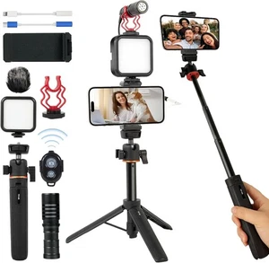 Vlogging Kit for iPhone, Android, Compatible YouTube Starter with... - Picture 1 of 7