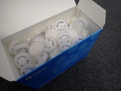 CYTIVA Whatman syringe filters polypropylene matrix, pore size 0.45 μm, Box of 150