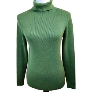 Boden camicia donna girocollo a costine taglia media verde manica lunga top classico - Foto 1 di 19