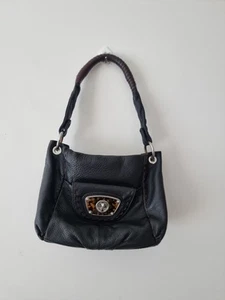 B.Makowsky Vintage Y2k Black Leather Shoulder Bag - Picture 1 of 8