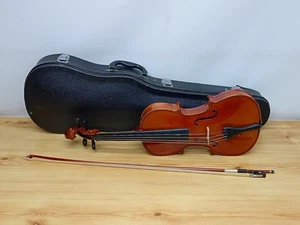 Vintage Cremona Fecit Anno Domini 4/4 Violin & Bow In Case - Clearance Find - Picture 1 of 18