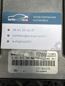 MOTORSTEUERGERÄT RENAULT KANGOO 0281019306 237102223R 237103085R EDC17C42 - Bild 1 von 3