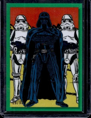 2023 Topps Chrome Star Wars Galaxy Vader And His Storm Troopers DVBH10 зеленый /99 - Изображение 1 из 2