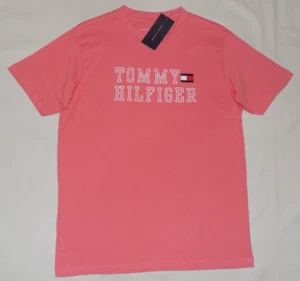 Tommy Hilfiger Boys' 100% Cotton Graphic T-Shirts Coral L (14/16) New - Picture 1 of 6