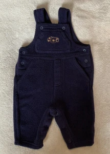 BEATIFUL VINTAGE BOYS BLUE ROMPER LONG DUNGAREES 0 - 3 MONTHS FROM MOTHERCARE - Picture 1 of 3