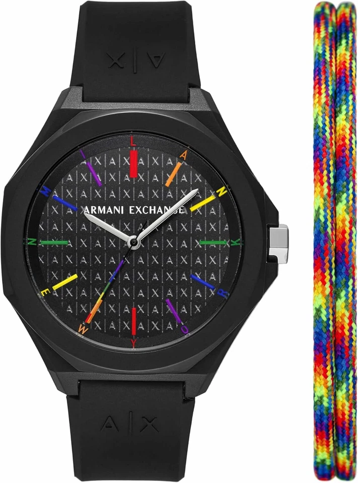 EMPORIO ARMANI Reloj Hombre Analógico Acero Inoxidable Negro Nuevo Foto 1 de 4