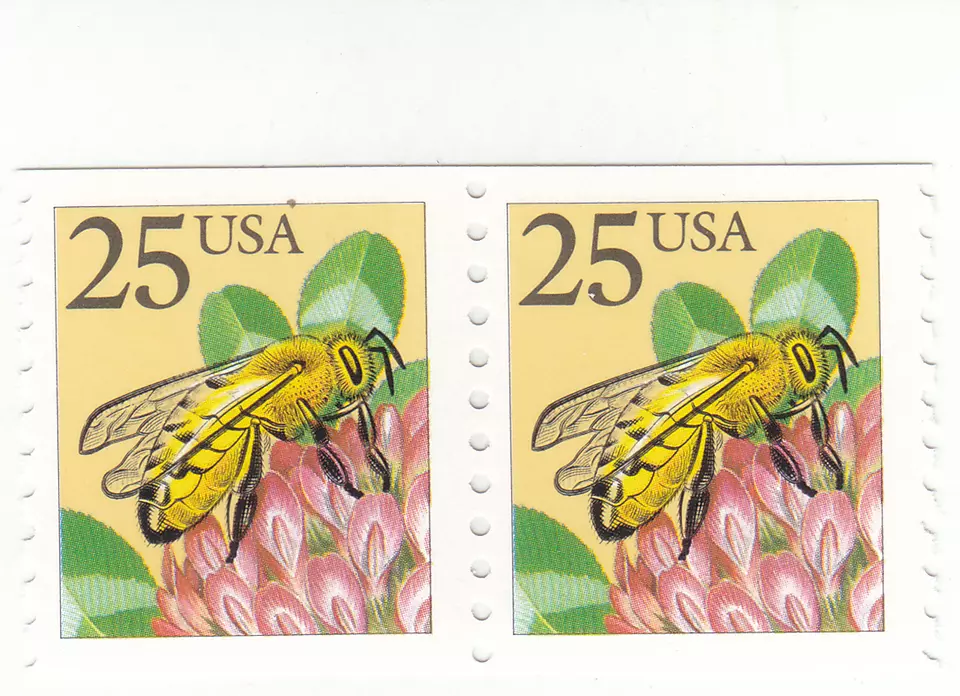 Scott #2281 - 25 cent Multicolor -   10 Vert. Coil pair - MNH - Image 1 of 1