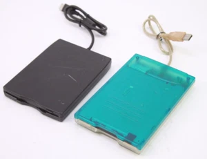 Lot of 2 TEAC USB External Floppy Disk Drives Used Tested - Picture 1 of 3
