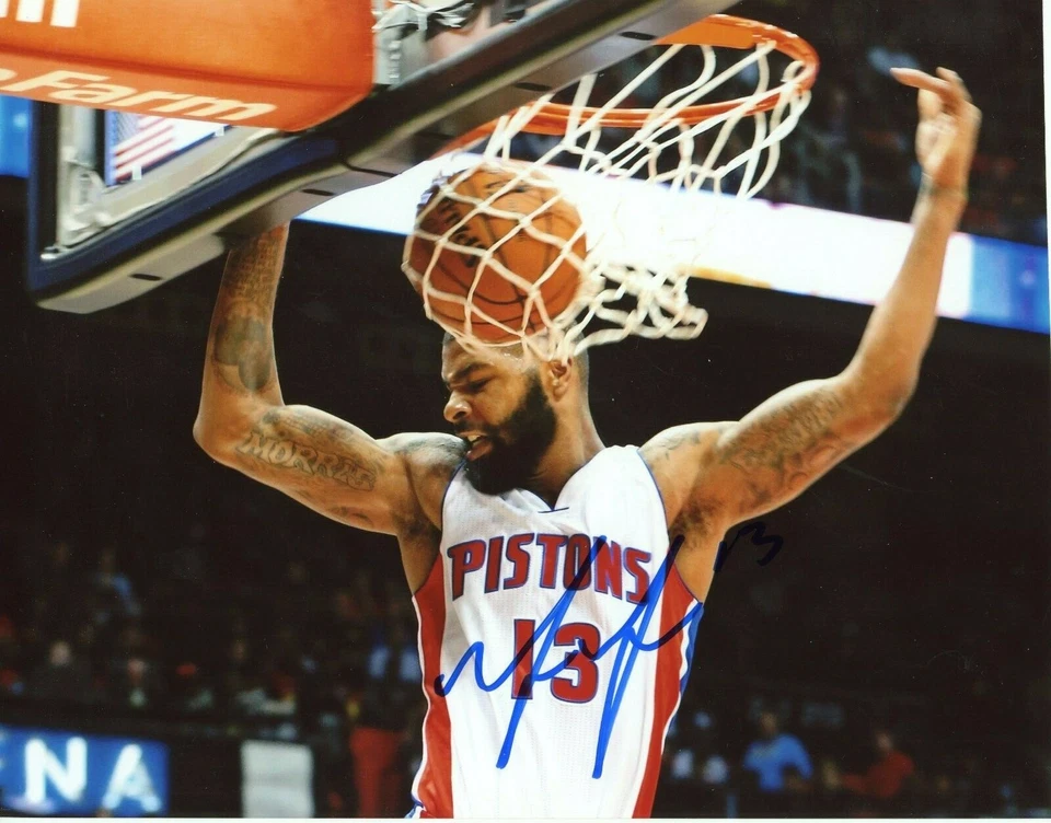 Foto autografiada firmada por Marcus Morris 8x10 certificado de autenticidad Detroit Pistons 2 Foto 1 de 1