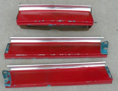 CADILLAC DEVILLE REAR BACK BUMPER GRILL (3 PIECES) 1961 61 OEM - Image 1 of 4