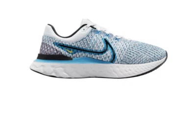 New Nike React Infinity Run Flyknit 3 White Blue Orbit Mens Size 9.5 Reg $160 - Image 1 of 4