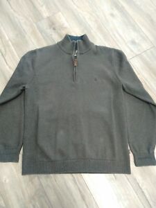 Mens Musto 1/4 zip Navy/Grey Sweater/Jumper size xxl