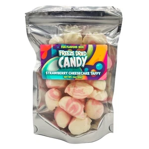 Freeze Dried Candy Strawberry Cheesecake Taffy Crunch Treats, 2 oz - Picture 1 of 7