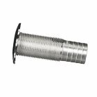 Attwood 66549-3 Stainless Steel Barbed Standard Length Straight Thru-Hull, 1