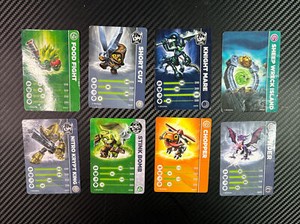 Lot of 8 Skylanders Trading Cards Used Condition