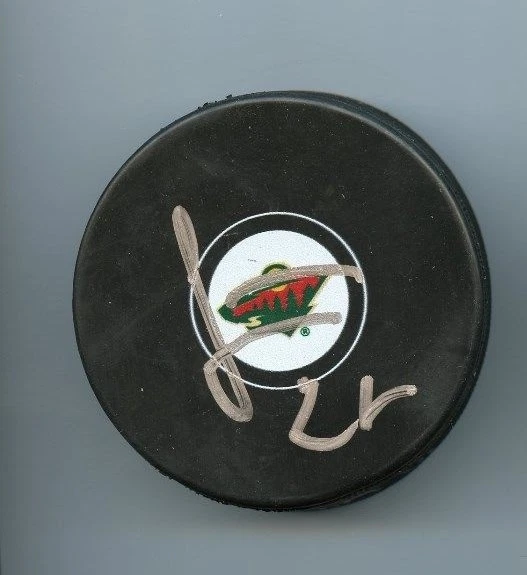 CHRIS STEWART SIGNED MINNESOTA WILD HOCKEY PUCK w/ COA Foto 1 de 1
