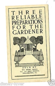 Vintage Garden Booklet 3 RELIABLE PREPARATIONS FOR THE GARDENER Henry Maule PhiL - Picture 1 of 2